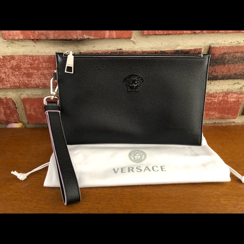 Versace Medusa Leather Pouch